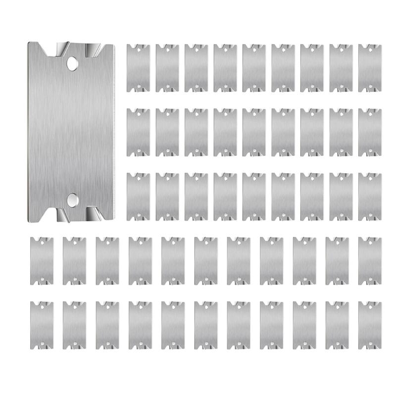 50Pcs AntiNail Protections Plate Shield Cable Wire Protector Plate Safety Nail Plate for Wood Studs Easy to Install