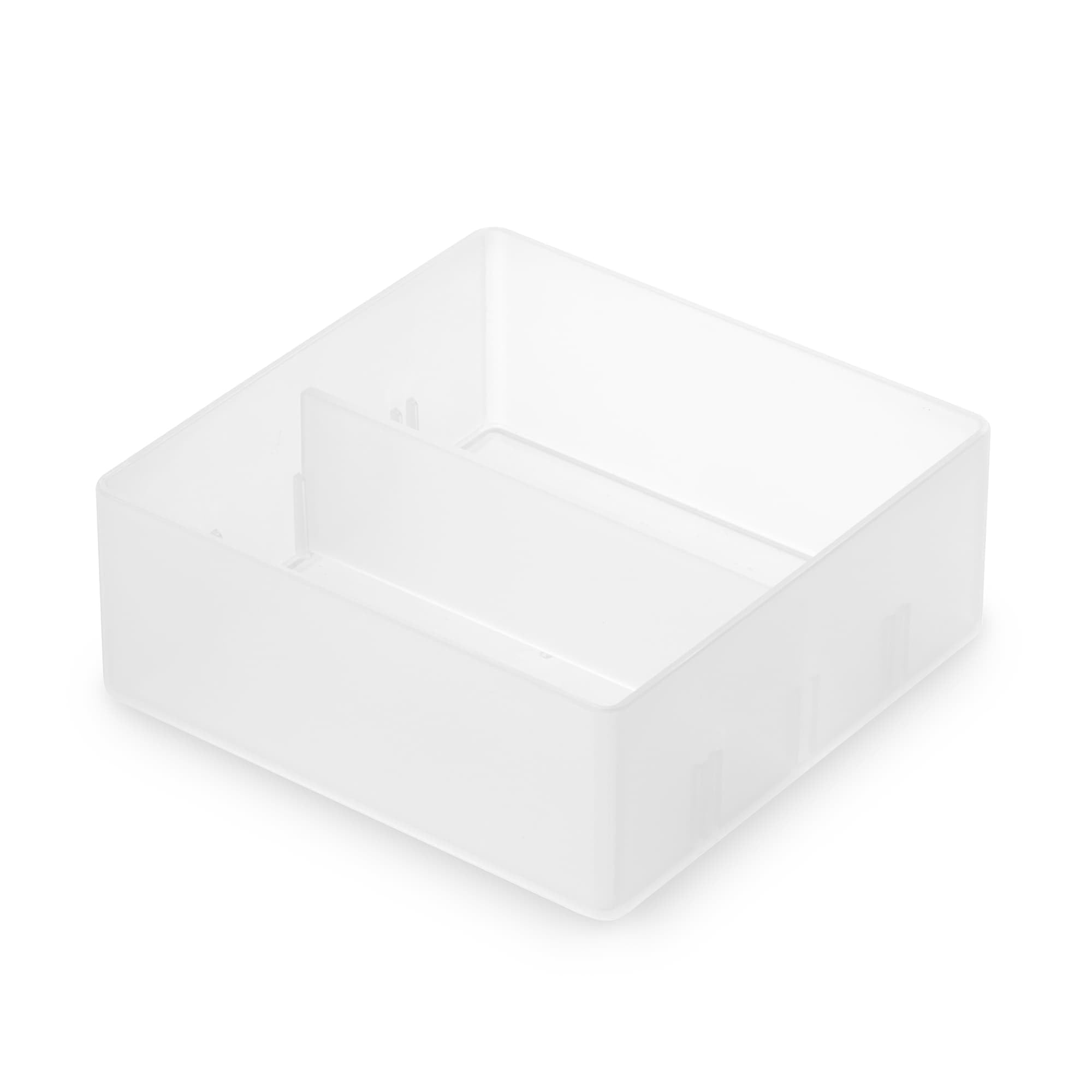 MUJI Пластиковый лоток-органайзер для стола 100 x 100 x 40 76403203 1, Прибл.. мм, белый