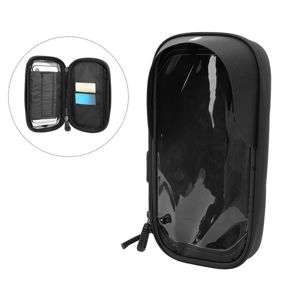 Electric Bike Phone Mount Bag Water Resistant Bike Phone Holder Sensitive   Cycling Pouch with Front Sun   Double