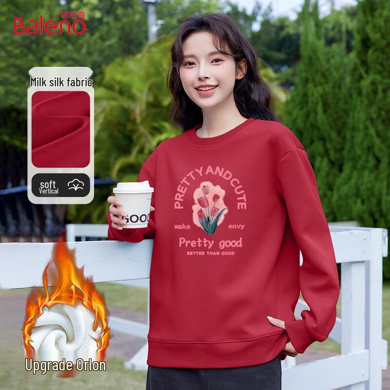 Baleno Women's Fleece Lined Crewneck Sweatshirt