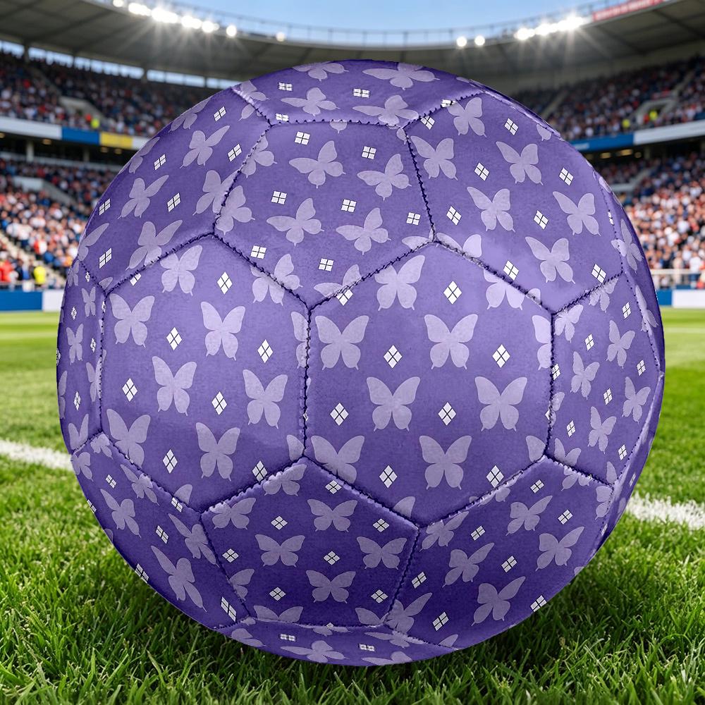 1PC Butterfly Square Soccer Ball Size 5 Football Machine Sewn Indoor/Outdoor Universal Football Gift W105
