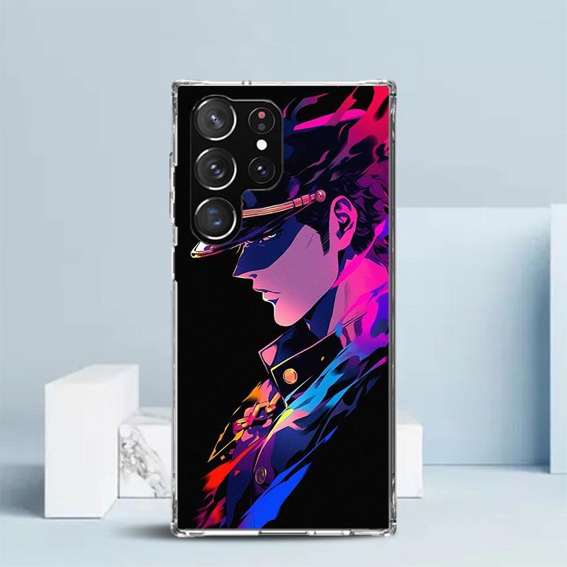 JoJo's Bizarre Adventure Kujo Jotaro Soft Cover for Samsung Galaxy S25 Edge S26 S24 S23 Ultra Phone Case S22 S21 Plus S20 FE Pri