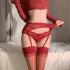 Sex underwear sexy black stockings women's one garter belt open crotch free pantyhose ultra-thin transparent socks A