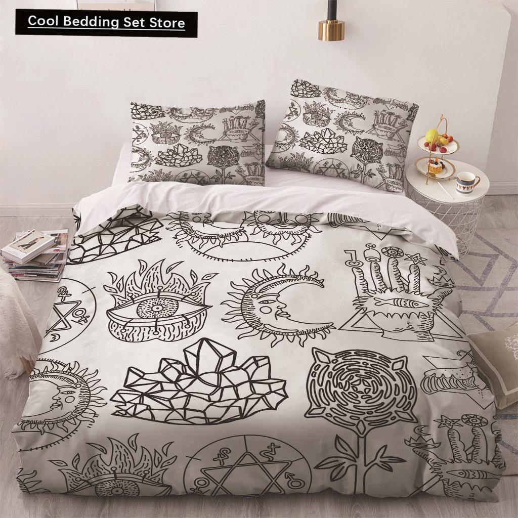 Africa Egypt King Queen Duvet Cover Egyptian Pharaoh Bedding Set for Teens Adults Ancient Frescoes 2/3pcs Polyester Quilt Cover
