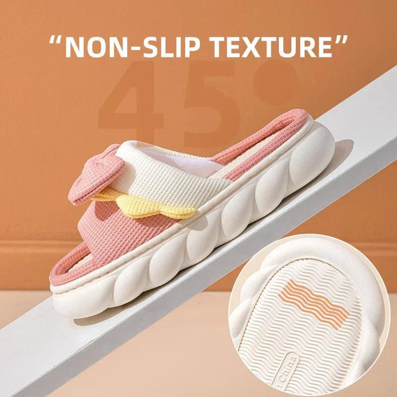Cotton Slippers Women's Fleece Thickened Soles Non-slip Indoor Heightening Slippers Male and Female Couple Slippers Cotton Slippers