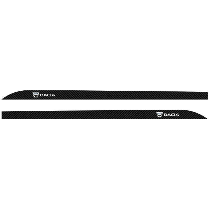 2 Pezzi Carbonio Auto Porta Laterale Minigonna Davanzale Striscia Adesivo Antigraffio Adesivo di Modifica Per Renault Dacia Captur Megane 1 2 3 4 CC Laguna 2 3 Coupé Koleos