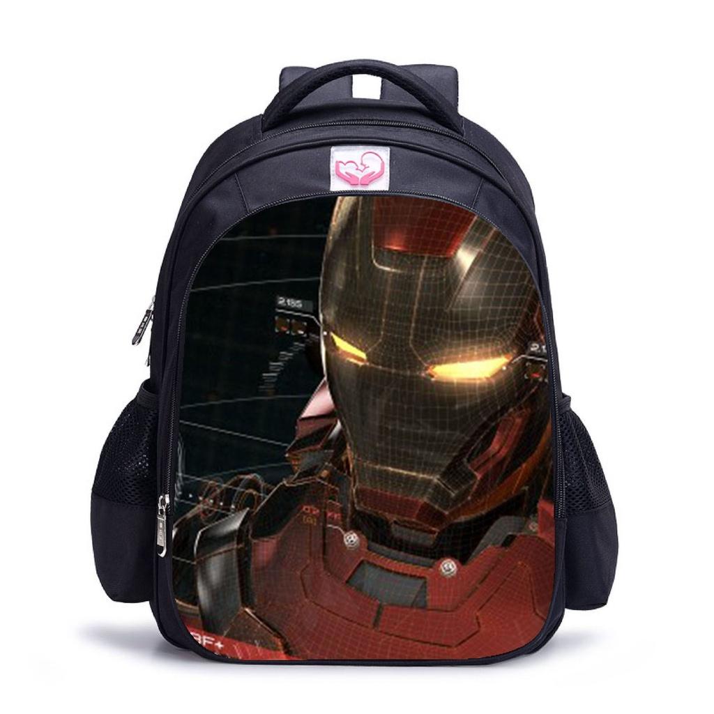 Marvel Iron Man Waterproof Backpack Large Capacity Schoolbag For Kids