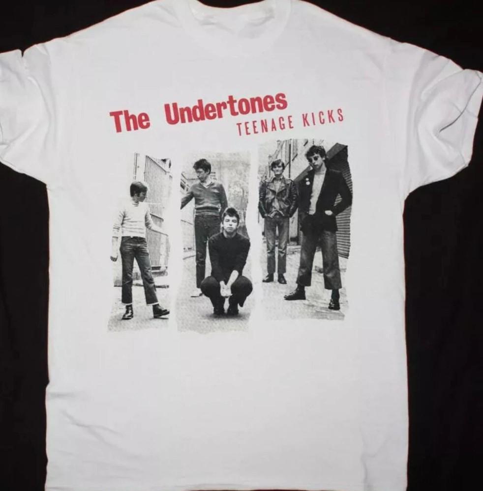 Vtg THE UNDERTONES Band TEENAGE KICKS Cotton S-2345XL White Unisex Shirt CS061 Unisex T-Shirt L