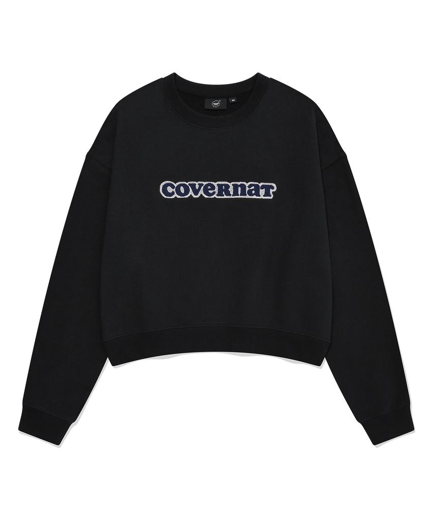 COVERNAT WOMAN Cooper Logo Sweatshirt Black
