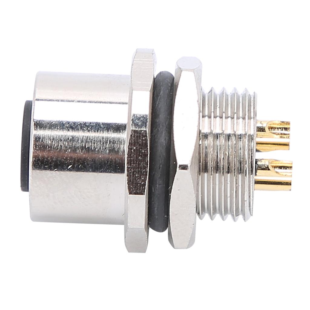 Waterproof Connector Thread Panel Front Mounting Socket Electrical Circuit Accessories M12?B?S4