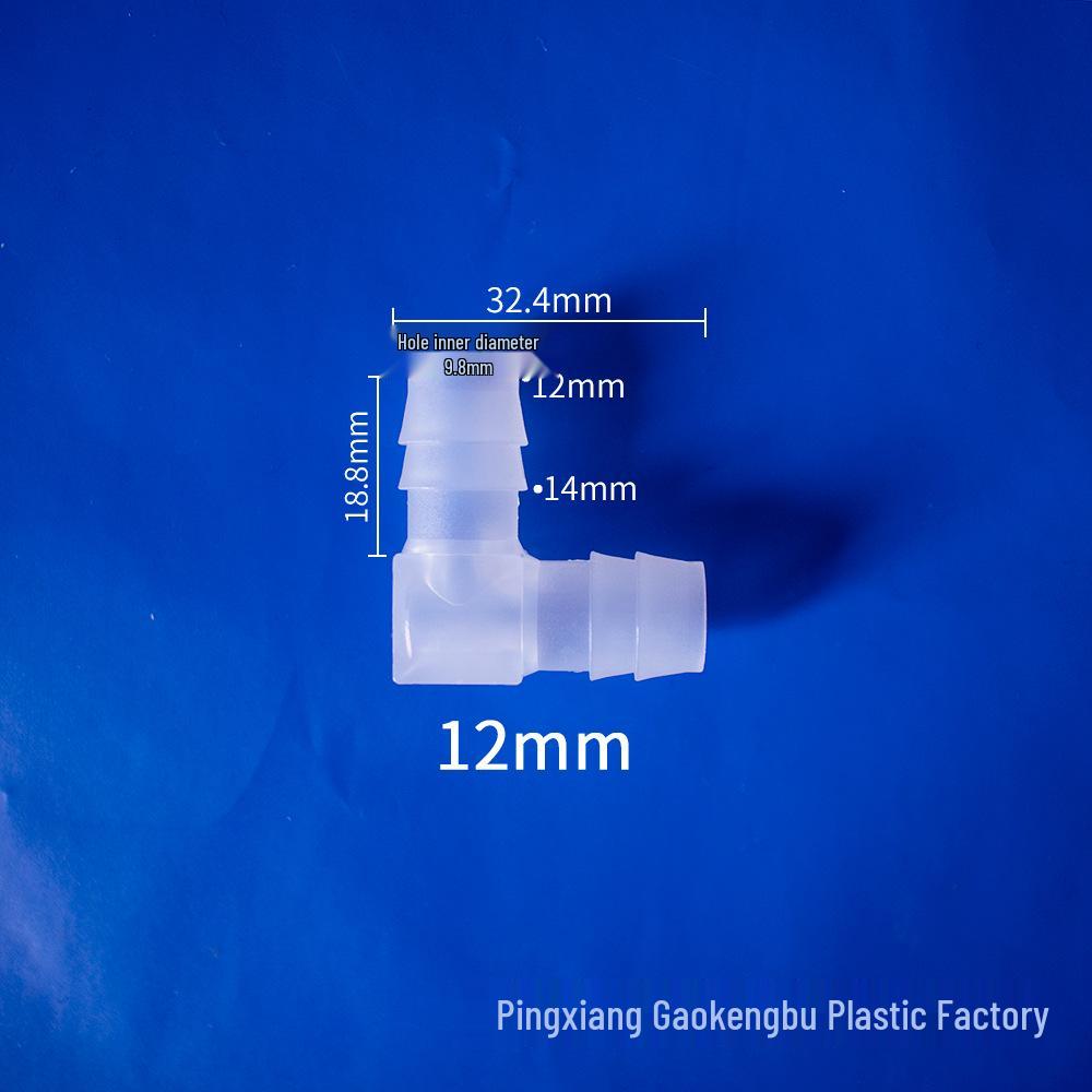 L-Shaped Elbow Plastic Connector Fittings, 90° Right Angle Pipe Accessories