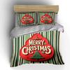 Merry Christmas Sign Set Bedding Duvet Cover Set Duvet Cover Pillowcases  (1*Duvet Cover 2*Pillowcases, Without Duvet Insert)