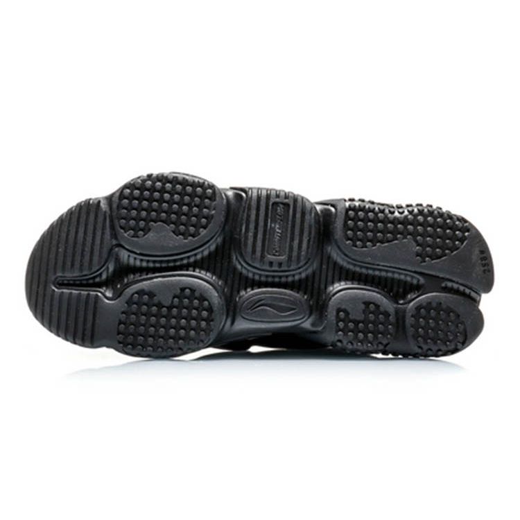 Li Ning CF Sports Comfortable Shock Absorption Non-Slip Wear-Resistant Low-Top Casual Shoes Men Casual Shoes Black Purple AGLQ079-3