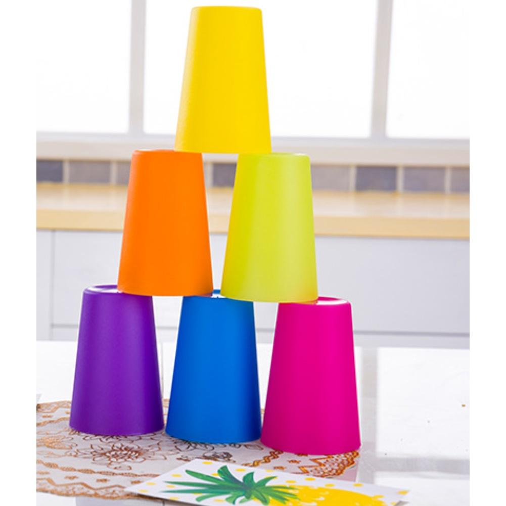 Bunte Tassen Wiederverwendbares Trinkgeschirr Unzerbrechliche Tassen Mikrowellengeeignet
