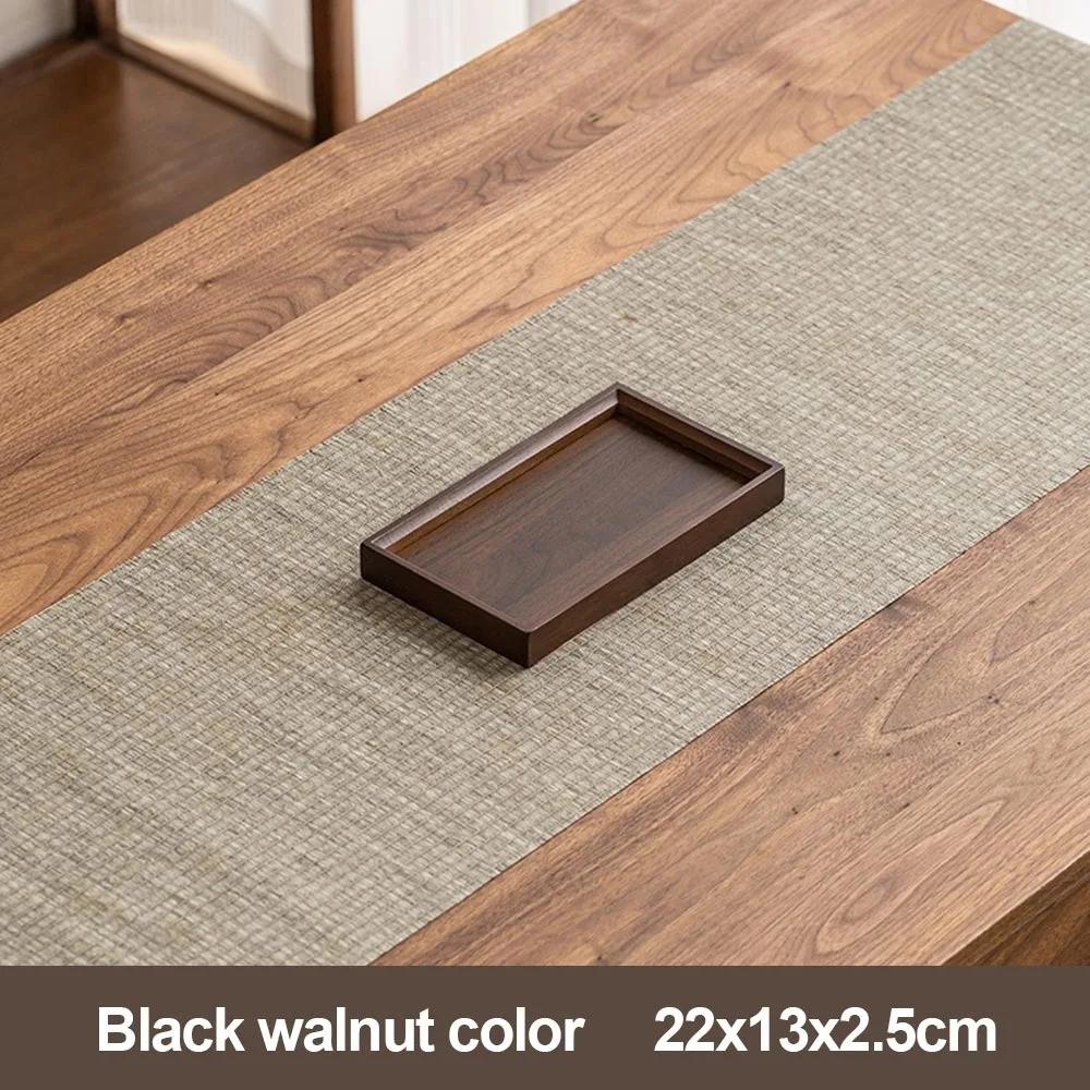 Decorate Tray Natural Bamboo Bamboo Wooden Tray Rectangular Retro Style Serving Tray Dessert Pallet Coffee Table