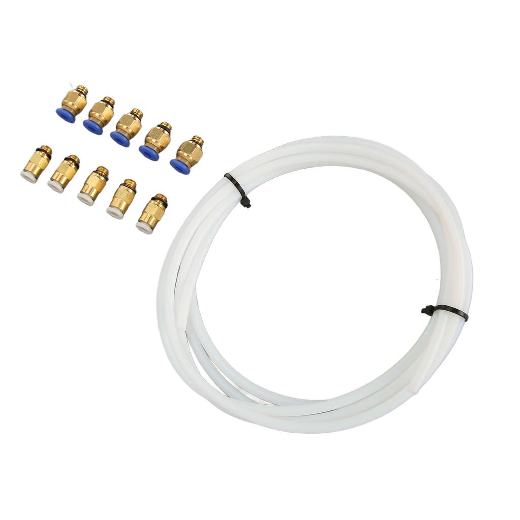 PTFE Tubing with PC4 M6 KJH04 M6 Pneumatic Fittings for 1.75MM Filament PLA ABS for 3D Printer