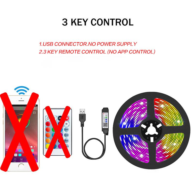 1M-30M USB Led Bar Light RGB 5050 Bluetooth Tape for Christmas Room Decoration Led Luces Flexible Light Desktop Screen TV Background Lighting