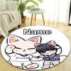 Personalized K-Kpop Team Round Chair Office Rug - Perfect for Mat, Office Chair & More - Ideal Gift for Birthdays and Holidays