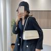 New Women'S Fashion Handbags Retro Solid Color Pu Leather Shoulder Underarm Bag Casual Women Hobos Handbags Trend Quality