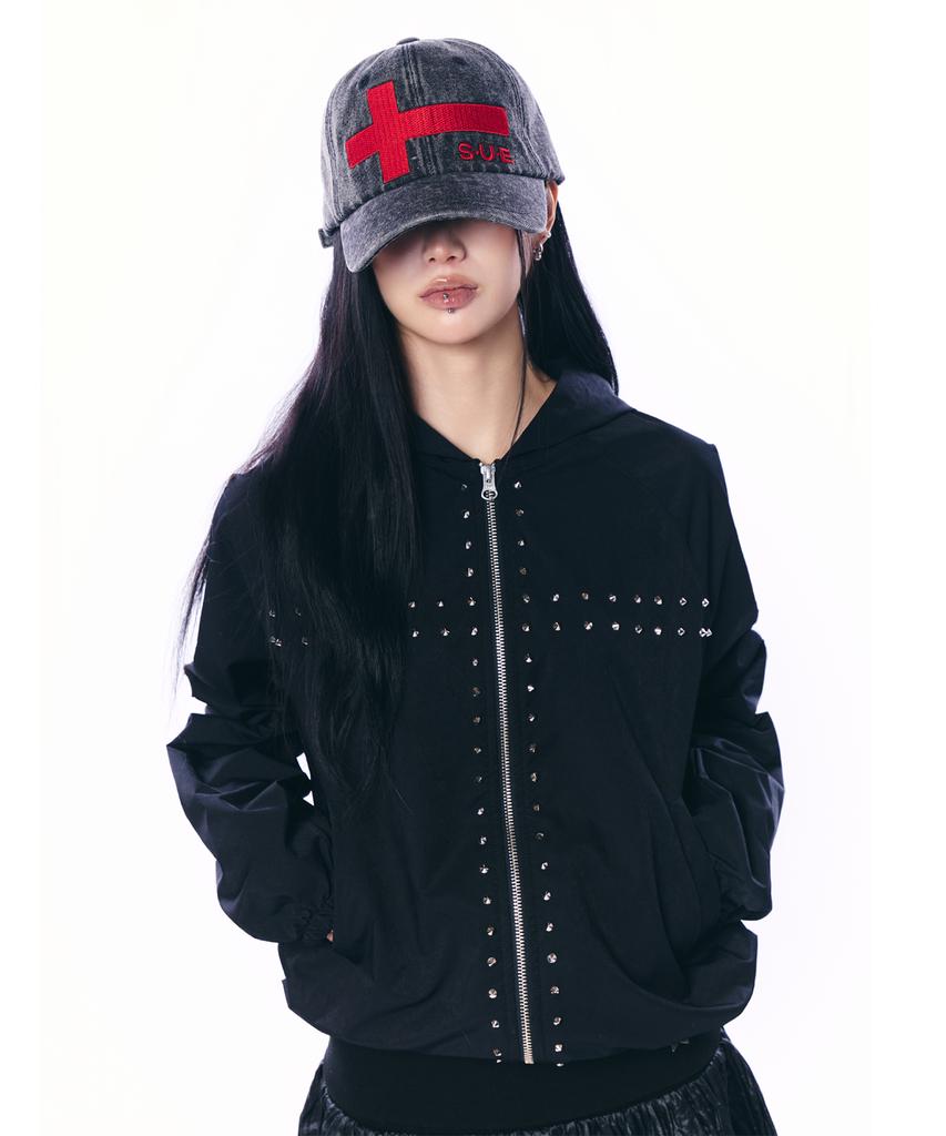 SETUP-EXE Cross Logo Ball Cap / Black Denim