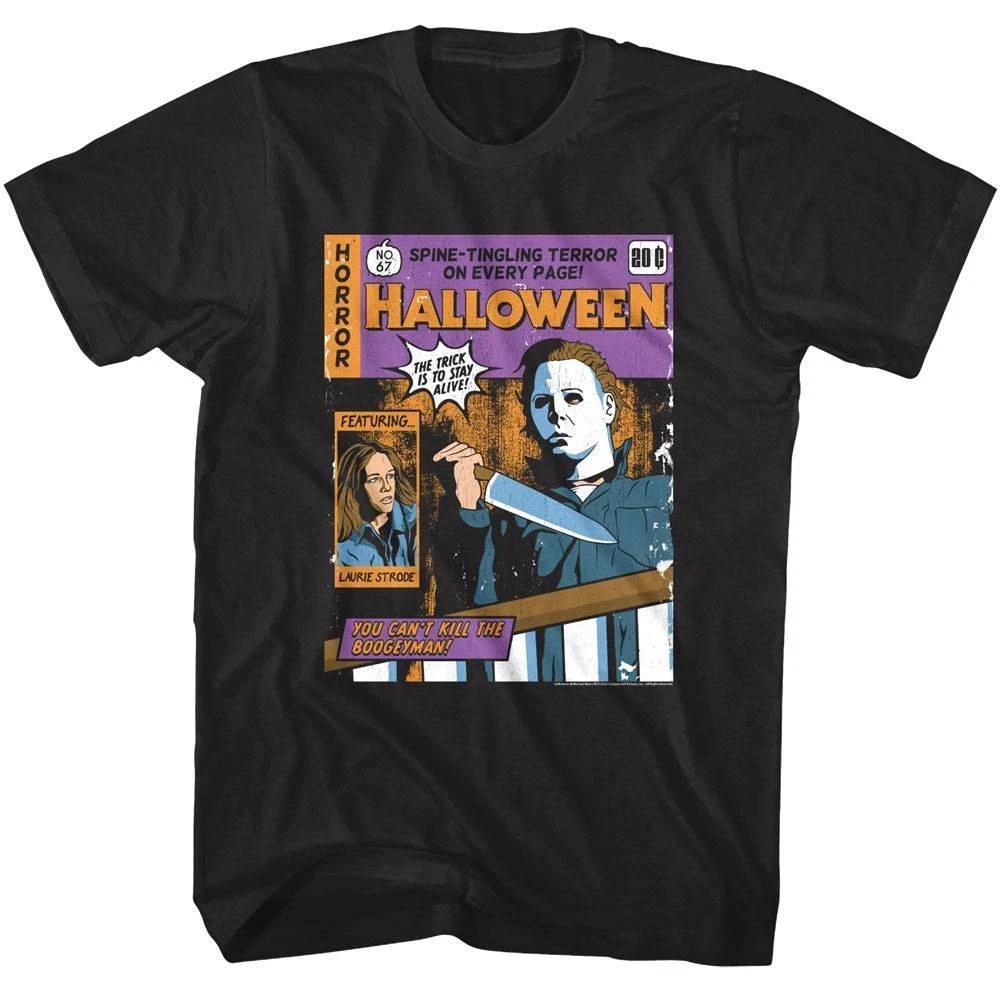 Halloween Spine-Tingling Horror Comic Men s T Shirt M