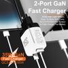 35W GaN Fast Charger with QC 3.0 & PD, Compatible with European & American Standards (9V/12V)