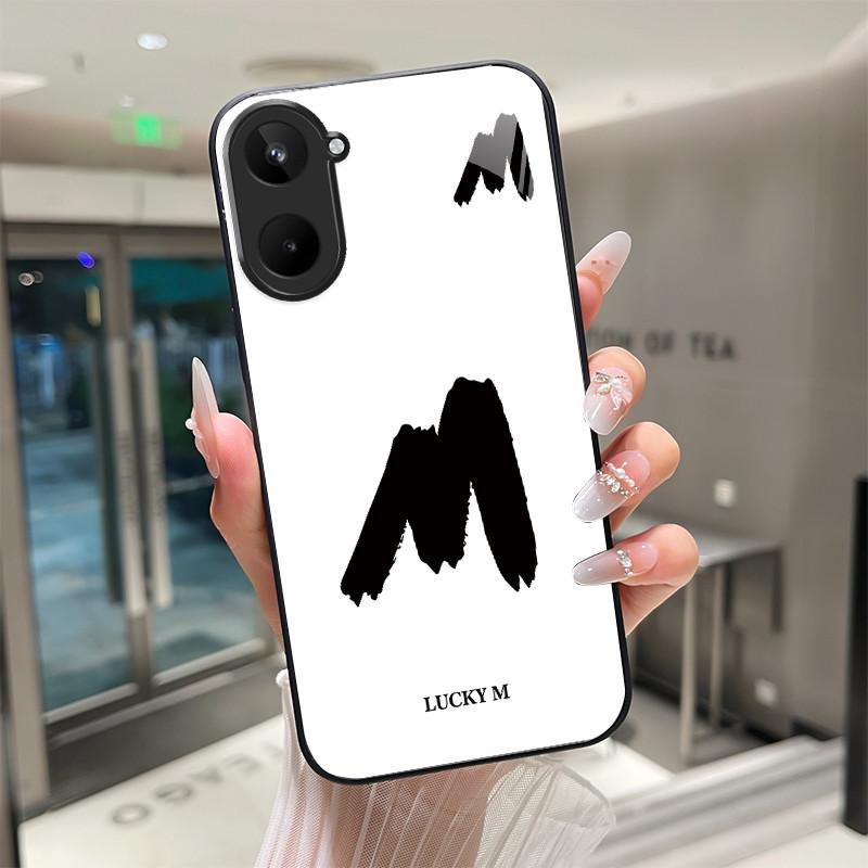 Case For Realme 10 Pro Plus 4G 5G Lucky Letters Back Cover Capa For Realme10 10Pro 10Pro+ Tempered Glass Soft TPU Protect Fundas