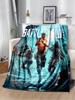 D Game Battlefield Printed Throw Blanket  Soft Warm Fashionable Home Textile for Travel Birthday Gifts