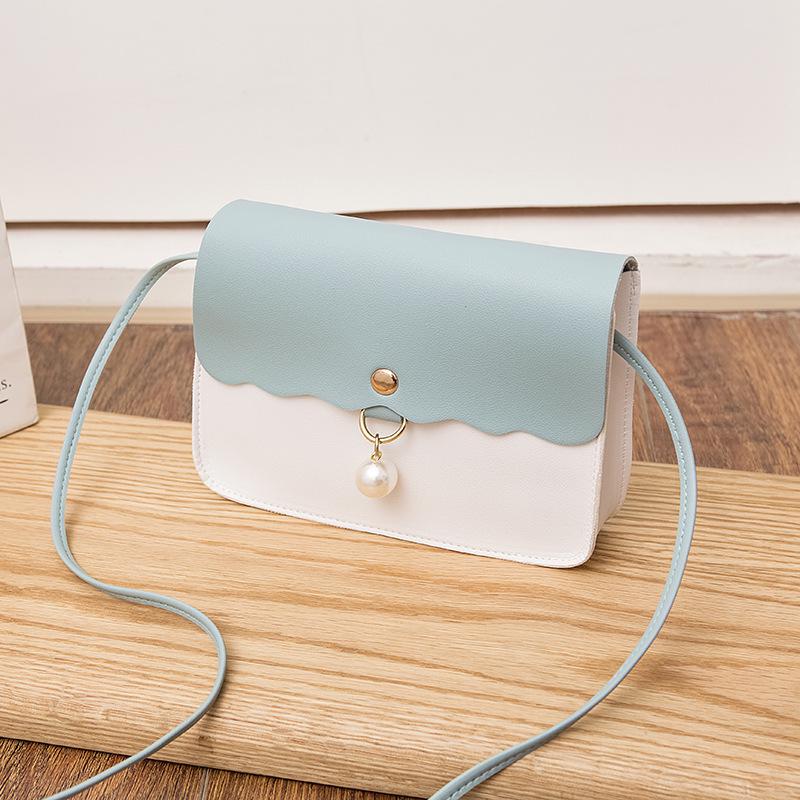 Women's 2019 Pearl Color Block Crossbody Bag - Fashionable, Versatile Phone Bag Gift