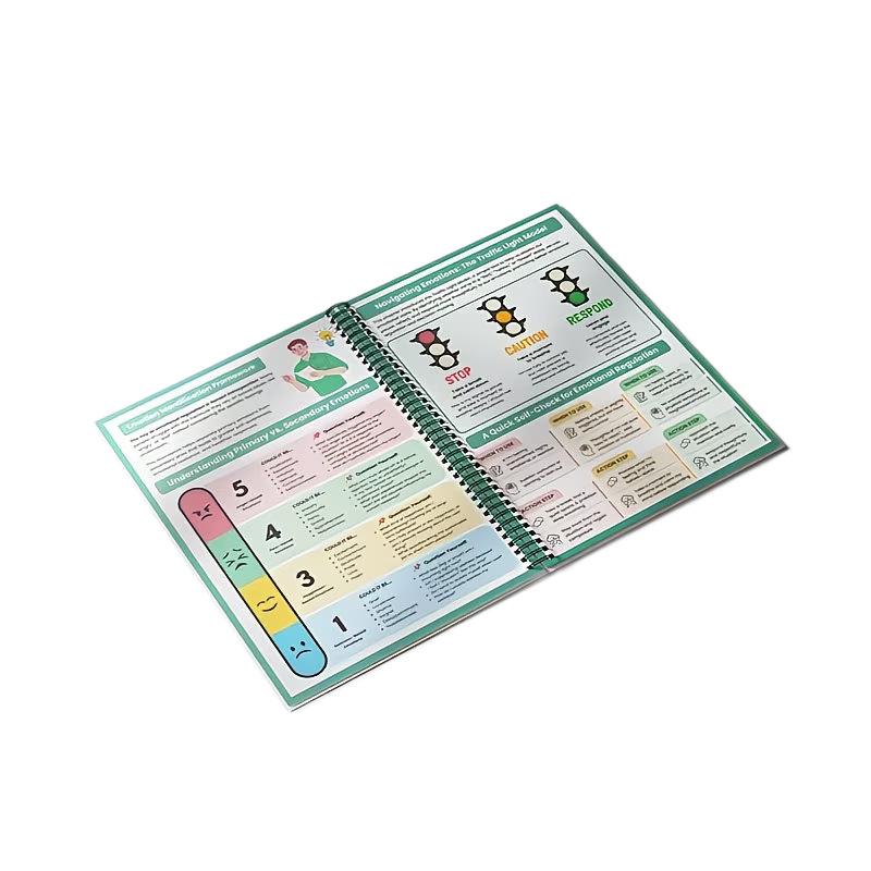 Emotion Regulation Workbook: A5 Spiral-Bound Psychotherapy Manual & Exercise Book for Emotion Management