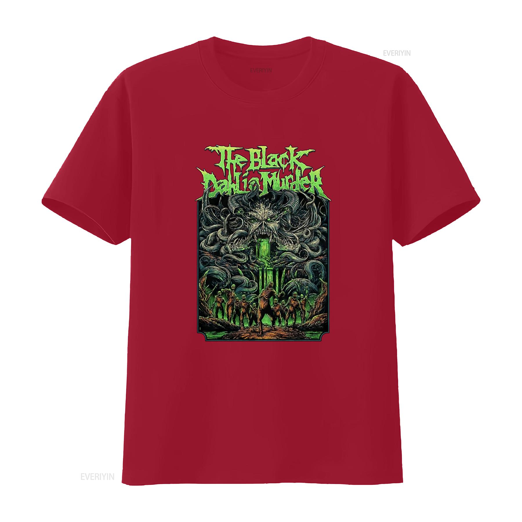

THE BLACK DAHLIA MURDER Slime Zombies T Shirt Gothic Horror Band Design for vintage Washed homme Breathable designer clothes S