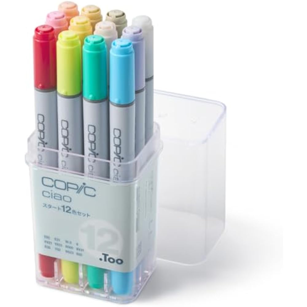 Too Copic Ciao Start 12 Color Set Multicolor Illustration Marker Marker Marker Pen