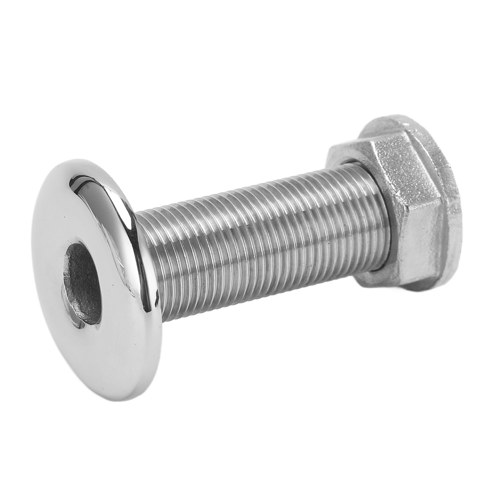 

Marine Thru Hull Fitting Connector 3 8inch 316 Stainless Steel Water Drain Outlet Universal