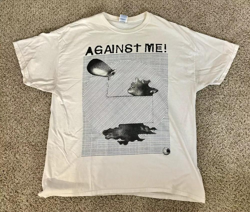 

Against Me Tshirt Gift Tour Concert Full Size S to 5XL White Tee Unisex T-Shirt XXL