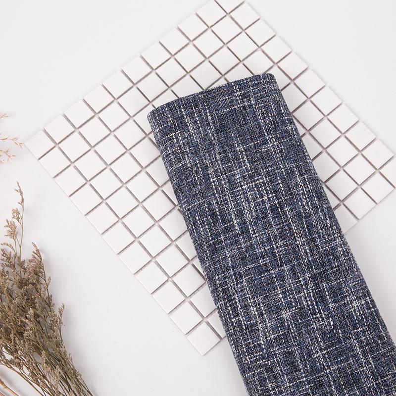 Polyester Cotton Yarn-Dyed Solid Color Linen-Like Fabric Sofa Towel & Tablecloth