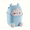 Little Monster Trash Can 12 Months Old Small Monster Trash Can Exquisite Craftsmanship Cute Shape with Lid for Bedroom Living Room Practical