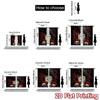 2D FLAT PRINTING 2pcs Curtains (Without Rod) Halloween Raven and Skulls Popular Curtains Digital Printed 100% Polyester Curtains