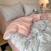 2026 New Cartoon Style Puffy Cotton Embroidery Bedding Set