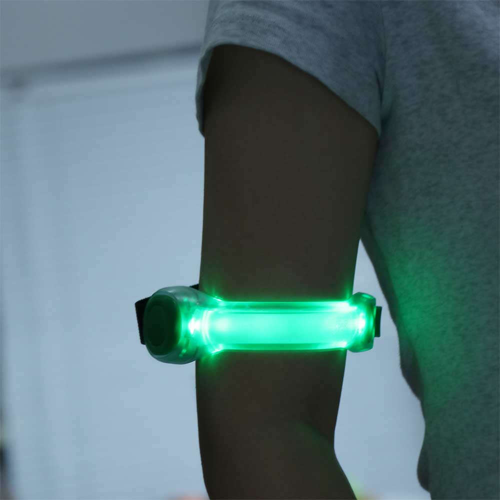 Glow The Dark Glow Sports Bracelet Adjustable Running Arm Belt Running Walking Cycling