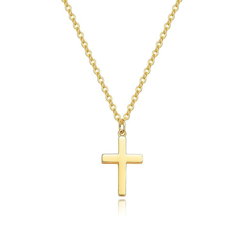 Simple Cross Pendant Necklace, Suitable for Daily Wear and Holiday Gift Giving
