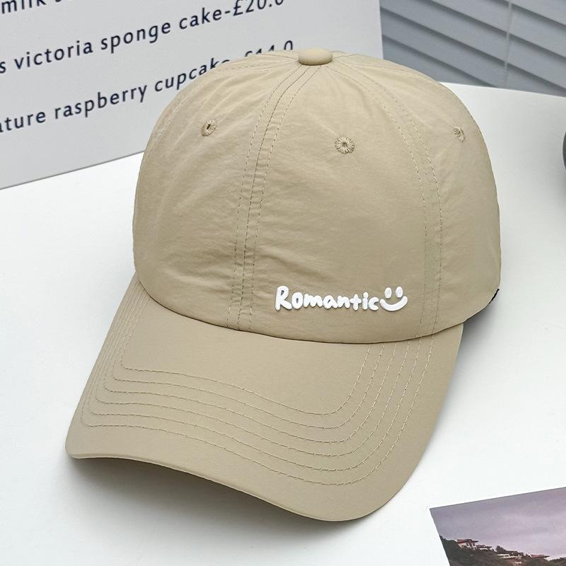 Letter Versatile Face Small Baseball Hat Female Spring and Autumn Student Quick Drying Sun Hat Sports Sunscreen Cap