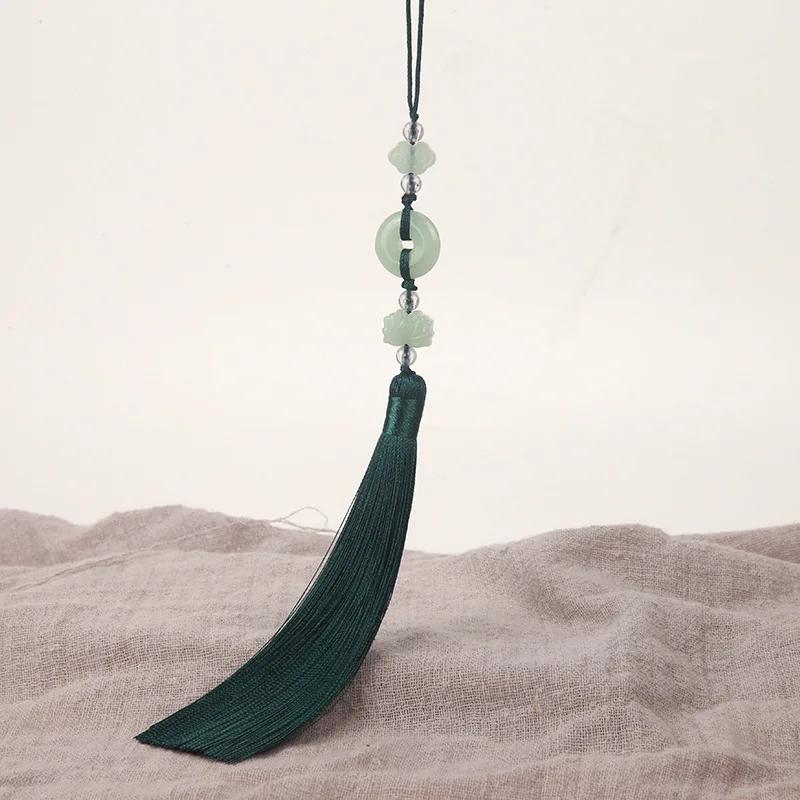 2Pcs Imitation Chinese Knot Tassels DIY Curtain Clothes Bag Craft Supplies Classical Style Tassel Pendant 13cm Beaded Fringe