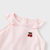 Baby Girl Summer Vest with Lace Collar