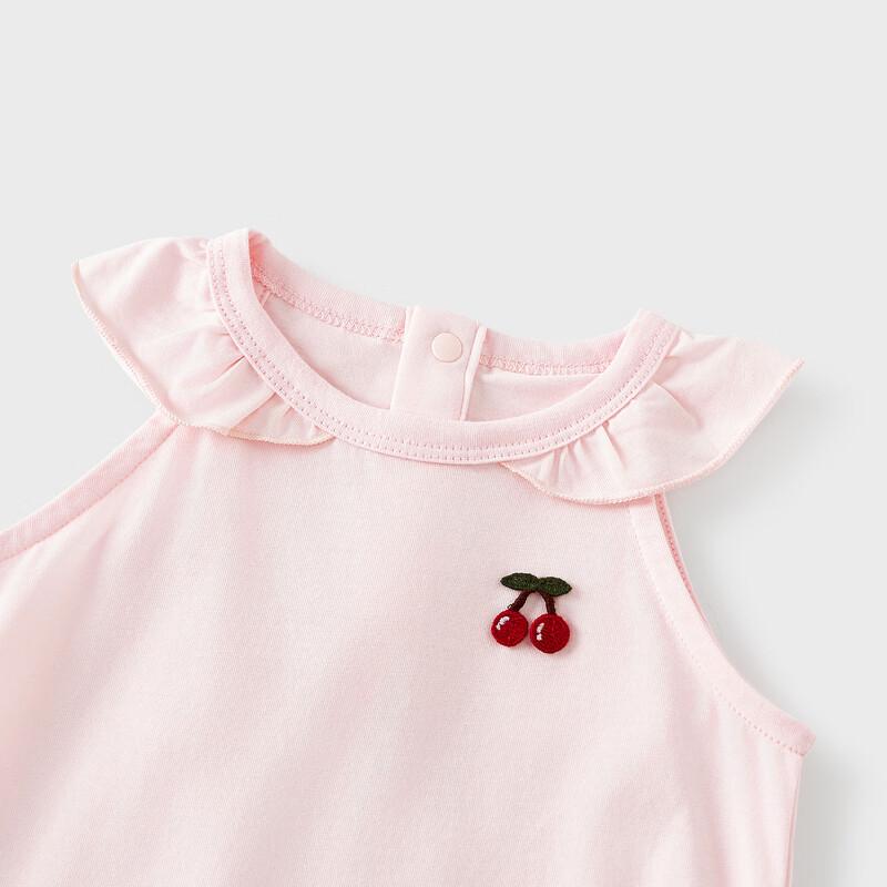 Baby Girl Summer Vest with Lace Collar