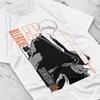 new Trendy Unisexs Roundneck TShirt with Animestyle Vertical Multifont Text  Retro Comic Casual Daily Top