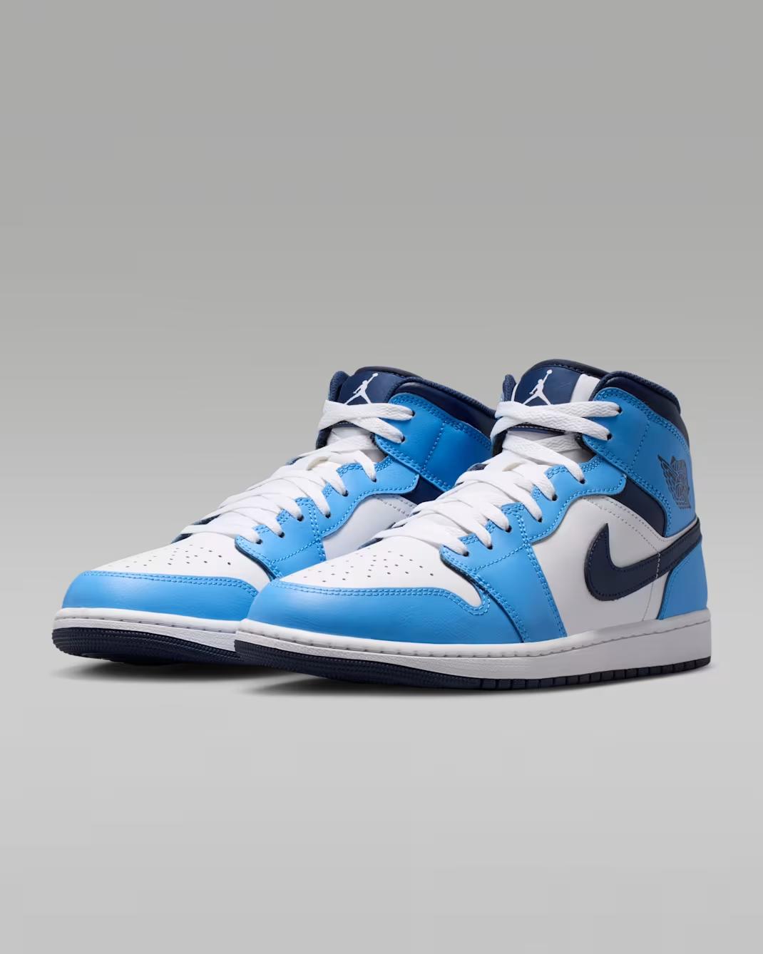 DQ8426-405 Nike Air Jordan 1 Mid Университетский синий Белый Парус Полуночный синий (Мужской 7