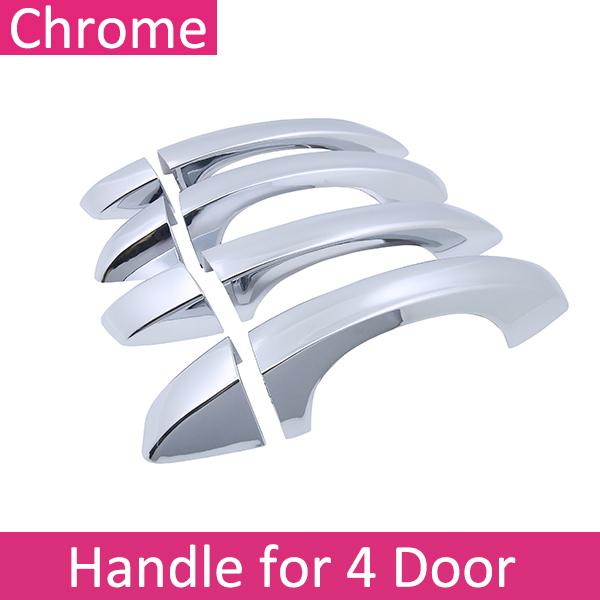 

Chrome Door Handle Cover for Volkswagen VW T Roc T-Roc A11 AC7 2018 Car Protective Style Accessories Sticker 4Handle NO Keyhole