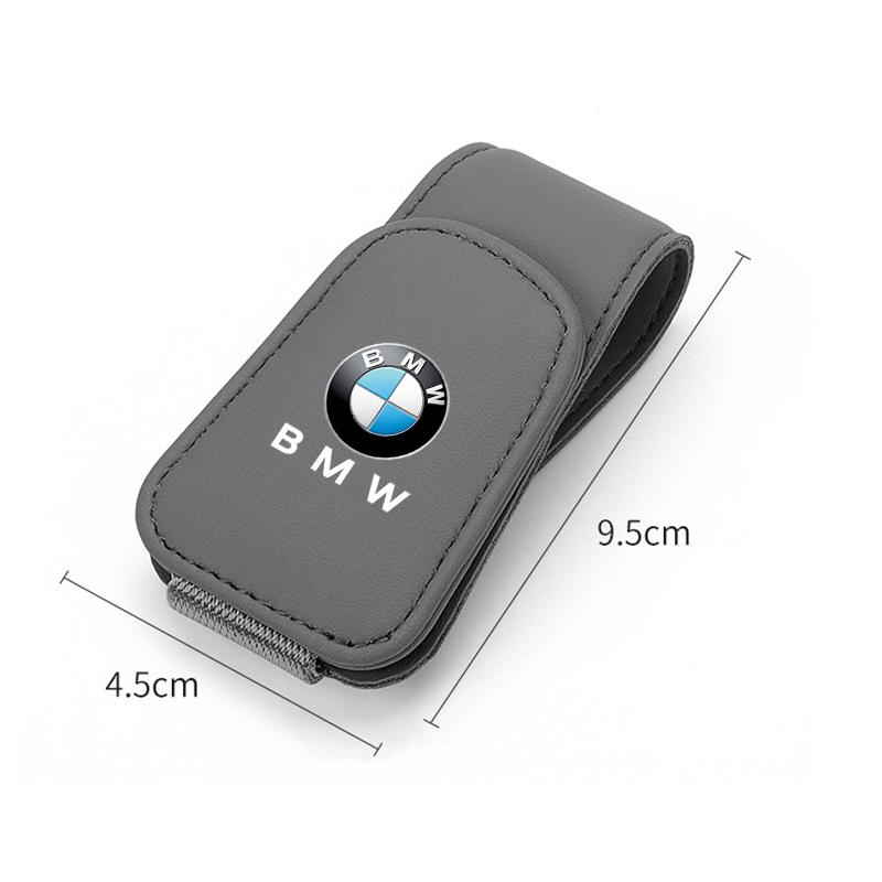 Car Glasses Clip Multifunction Sun Visor Leather Eyeglasses Clip For BMW M e46 e90 e60 f30 f10 e39 e36 g20 g30 f20 Accessories djbf00
