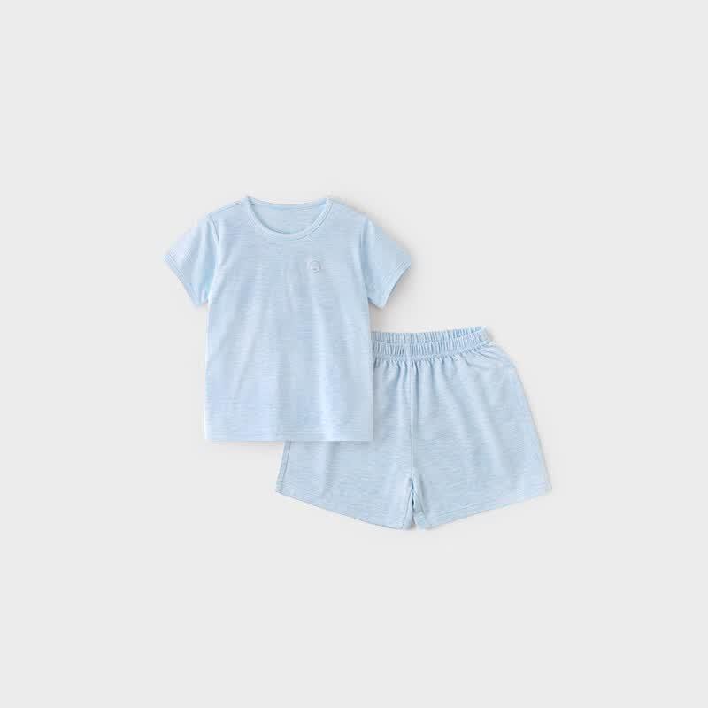 Koala Bear Kids' Summer Bamboo Cotton Short Sleeve Homewear Set