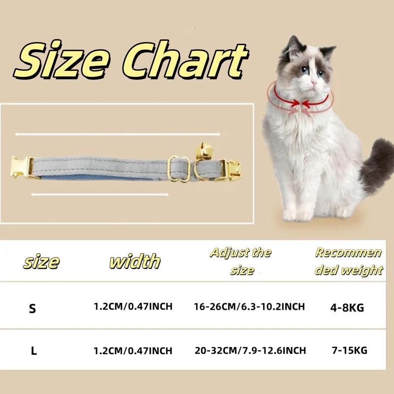 Personalized Soft Pet Choker Custom Name Phone Number Golden Buckles Adjustable Velvet Kitty Neckband Small Dog Identity Jewelry